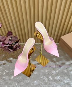Gianvito Rossi 2024 Classic Pointed PVC Film High Heels Half Drag————————————Its appearance rvwvroxc