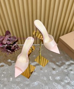 Gianvito Rossi 2024 Classic Pointed PVC Film High Heels Half Drag————————————Its appearance ytpomc6h
