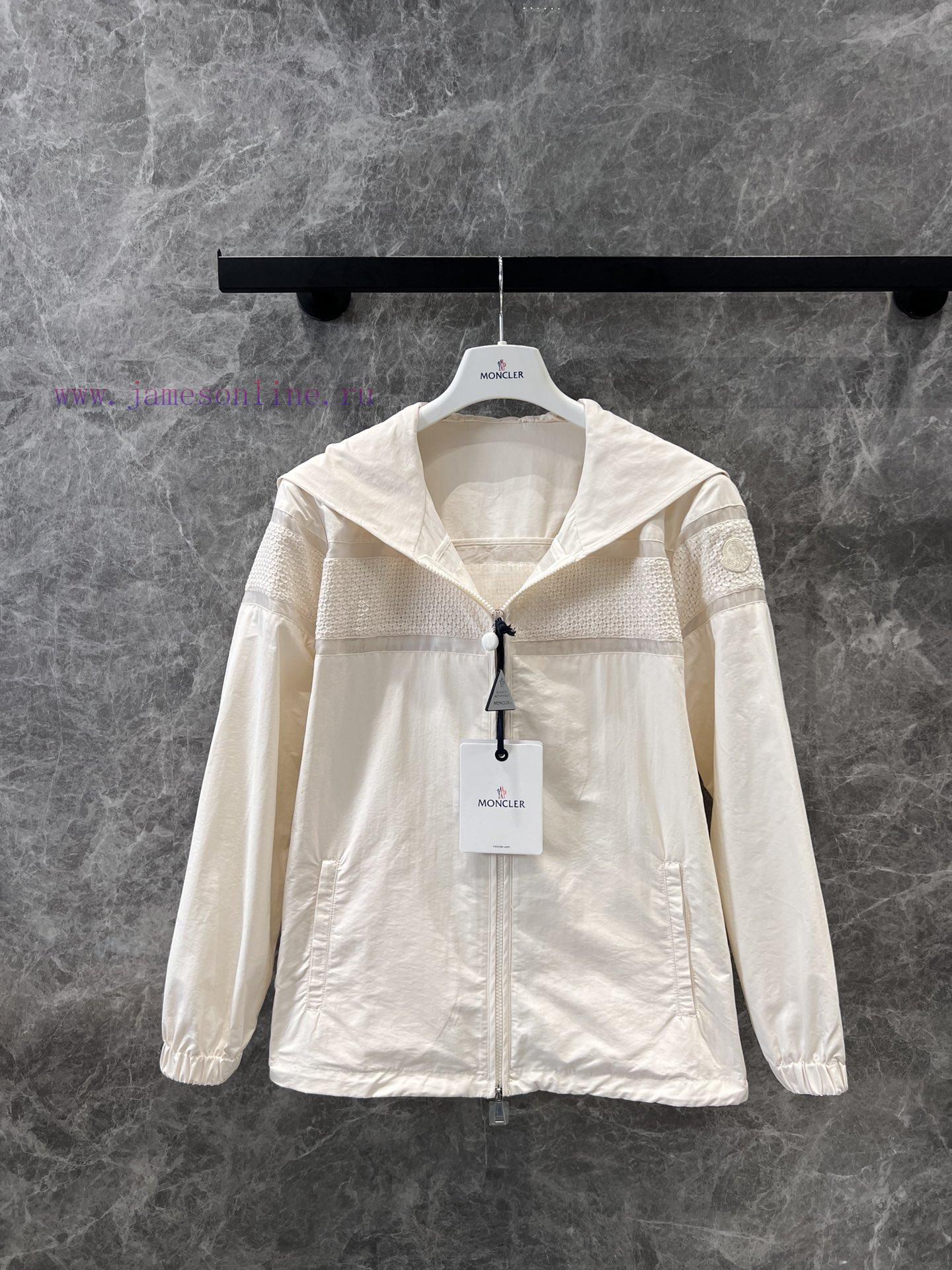 ZW61073 Moncler 25Ss Spring/Summer New Clisson Lace Hollow Fashion Splicing Coat 丨 YB Developed g5ildz8h - Image 2