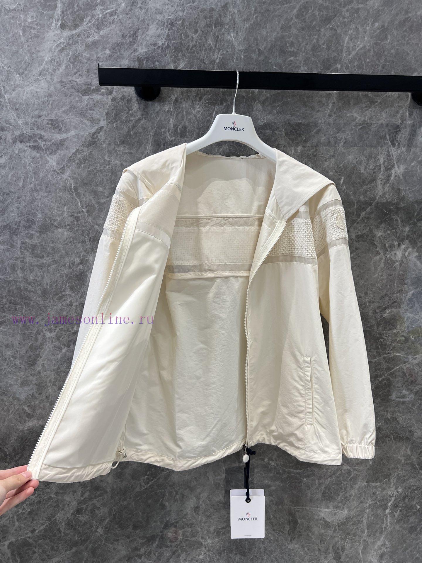 ZW61073 Moncler 25Ss Spring/Summer New Clisson Lace Hollow Fashion Splicing Coat 丨 YB Developed g5ildz8h - Image 4