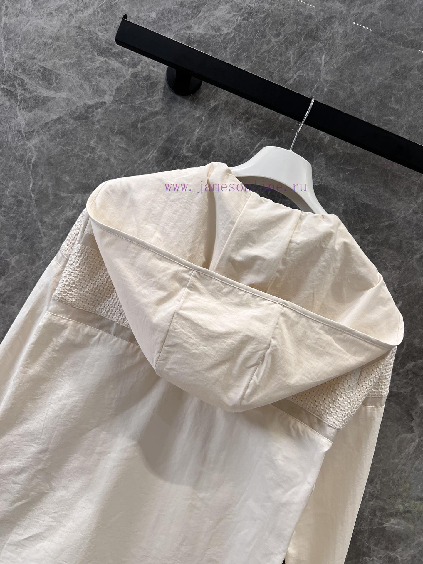ZW61073 Moncler 25Ss Spring/Summer New Clisson Lace Hollow Fashion Splicing Coat 丨 YB Developed g5ildz8h - Image 6
