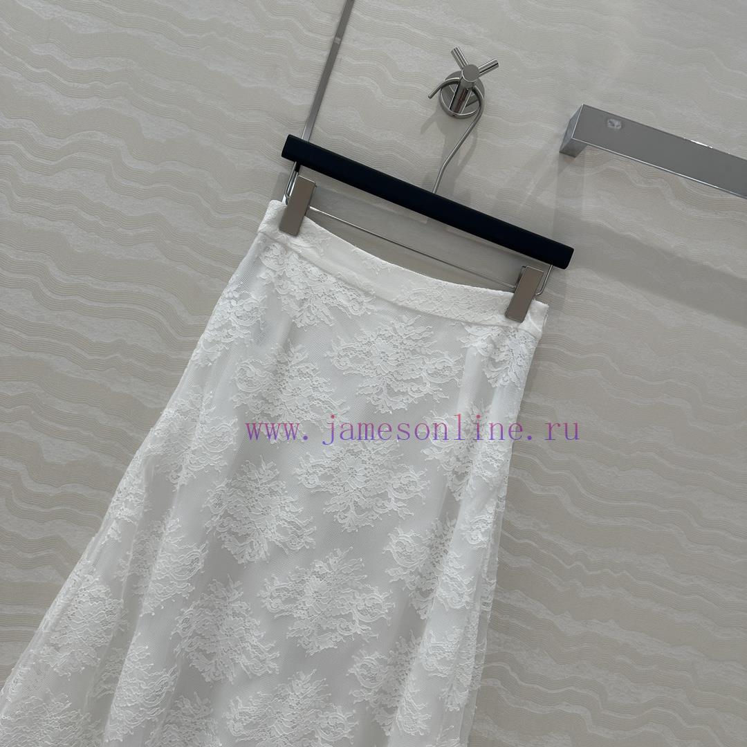 AB77551 Miss Dior French Lace Long Half Skirt With Eyelash Positioning Lace Lace Heavy Industry ideky8ju - Image 3