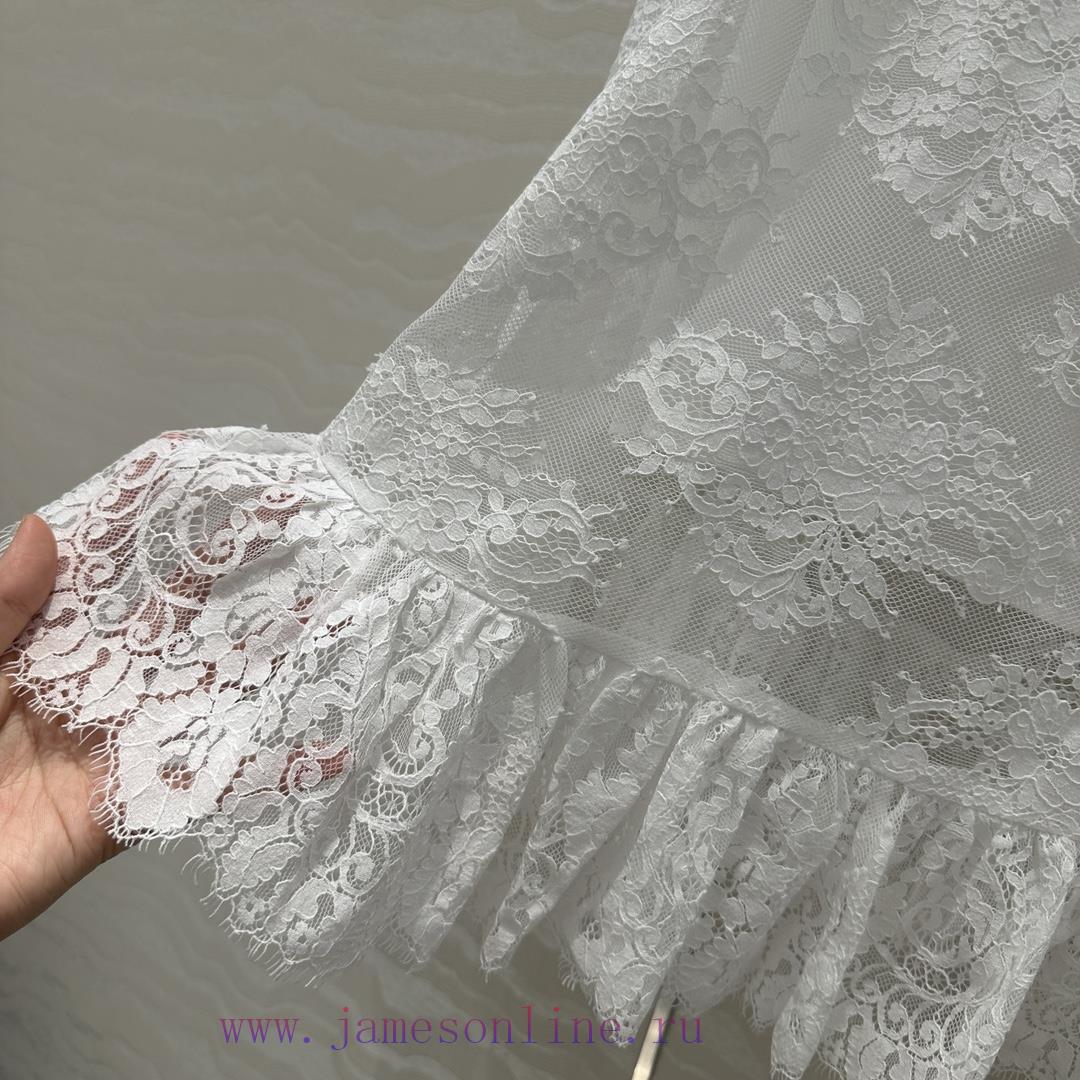 AB77551 Miss Dior French Lace Long Half Skirt With Eyelash Positioning Lace Lace Heavy Industry ideky8ju - Image 7