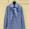 ️ AC75165 Miu Miu Dress Up 25s Spring/Summer New Product Scout Series Scarf Tie Shirt Fashionab u3ec2gsx