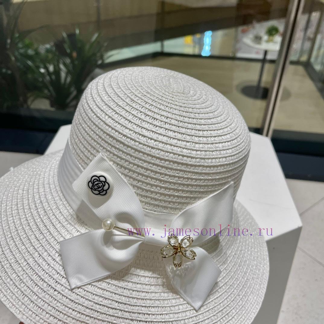 Chanel socialite style straw hat, sun hat, beach straw hat, essential item for goddesses, ble689k3ys - Image 5