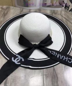 Chanel Dome Straw Hat ️ Pearl Straw Hativktbkm9