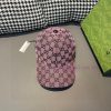 Comes with packaging bag, Gucci's new original baseball cap, Multicolor series canvas basebagbearujk