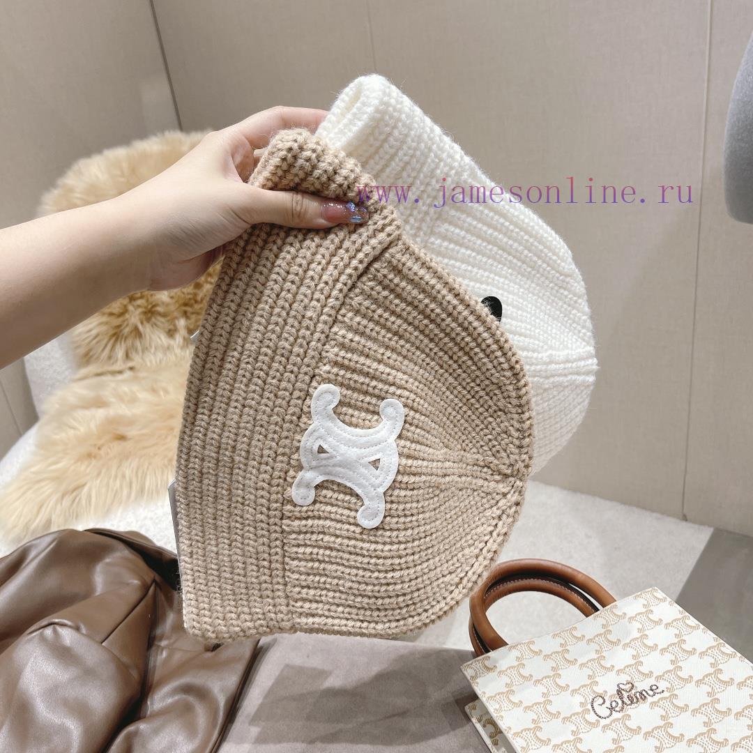 𝐂𝐞𝐥𝐢𝐧 * Popular explosive 𝐋𝐢𝐬𝐚 Same styleTriumphal Arch/Letter Knitted Woolen Fisherman's Haitdrkq40 - Image 3