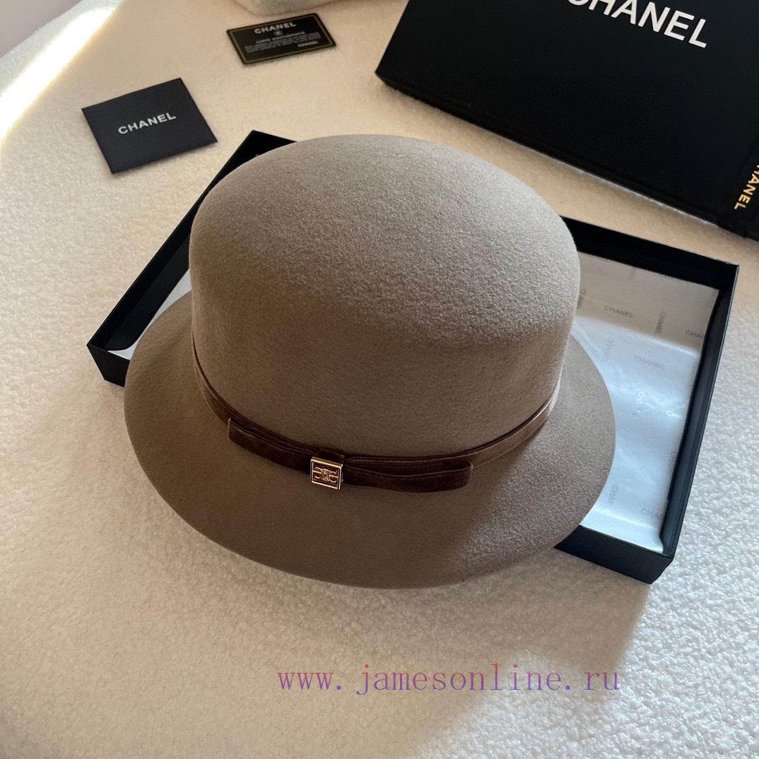 Celine's new autumn and winter woolen basin hat, made of 100% wool fabric, wool top hat, witdgzy0gr0 - Image 2