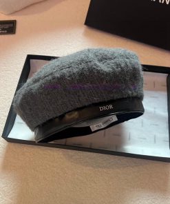 Dior beret, knitted beret, head circumference 57cmqm64uryn