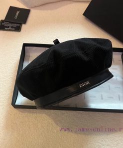 Dior autumn and winter new beret, corduroy fabric, head circumference 57cmdhn5wg8b
