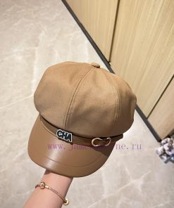 Chanel 2024 new Chanel belt splicing material military hat, three-dimensional hat design, velf83g63z