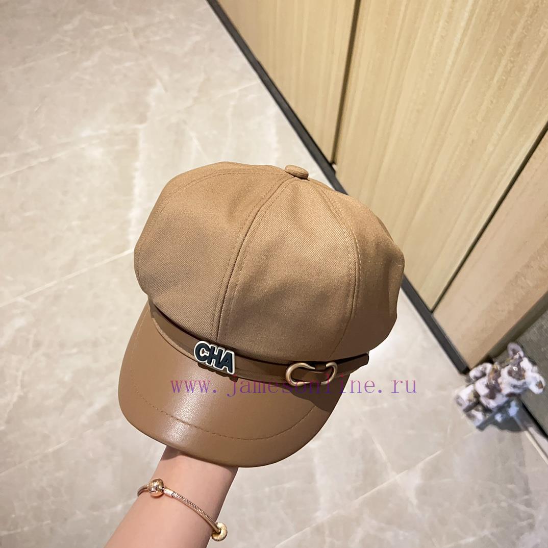 Chanel 2024 new Chanel belt splicing material military hat, three-dimensional hat design, velf83g63z