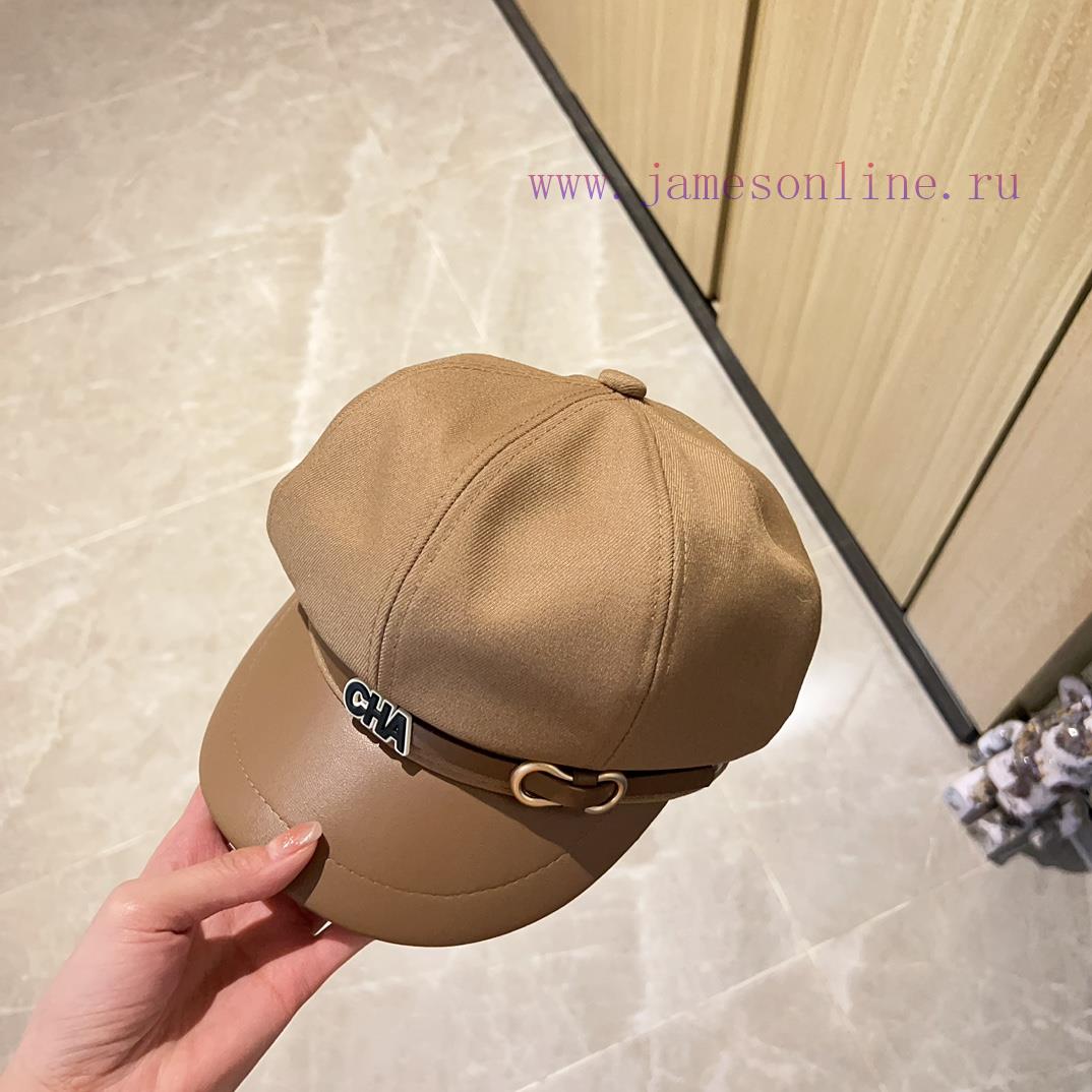 Chanel 2024 new Chanel belt splicing material military hat, three-dimensional hat design, velf83g63z - Image 3