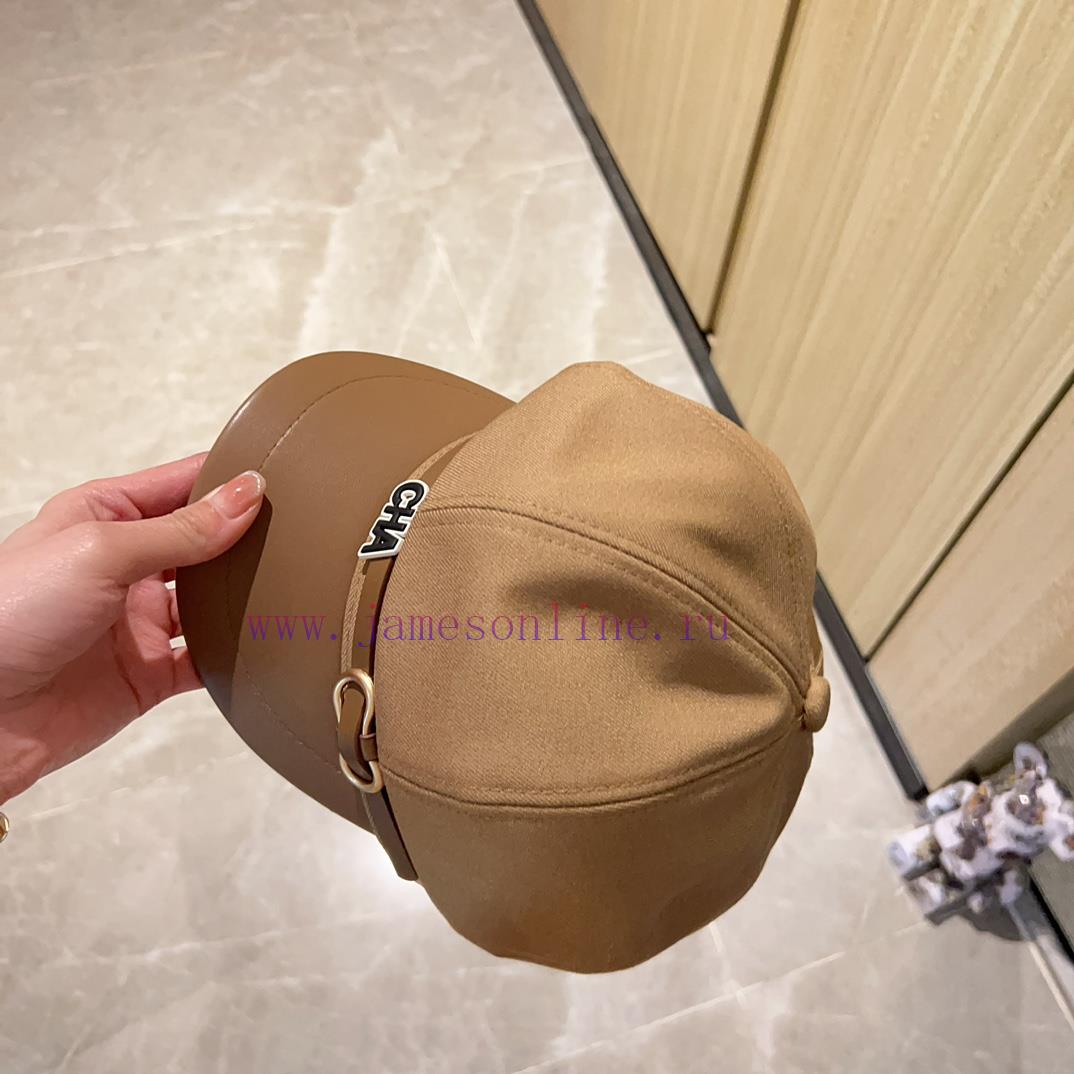 Chanel 2024 new Chanel belt splicing material military hat, three-dimensional hat design, velf83g63z - Image 5