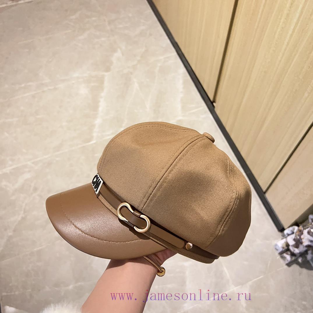 Chanel 2024 new Chanel belt splicing material military hat, three-dimensional hat design, velf83g63z - Image 7