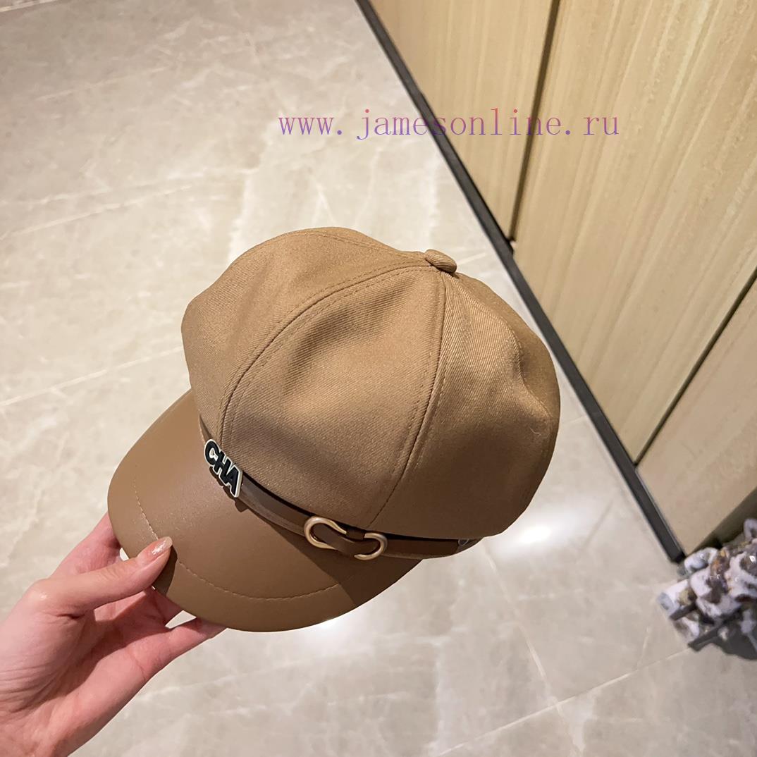 Chanel 2024 new Chanel belt splicing material military hat, three-dimensional hat design, velf83g63z - Image 8