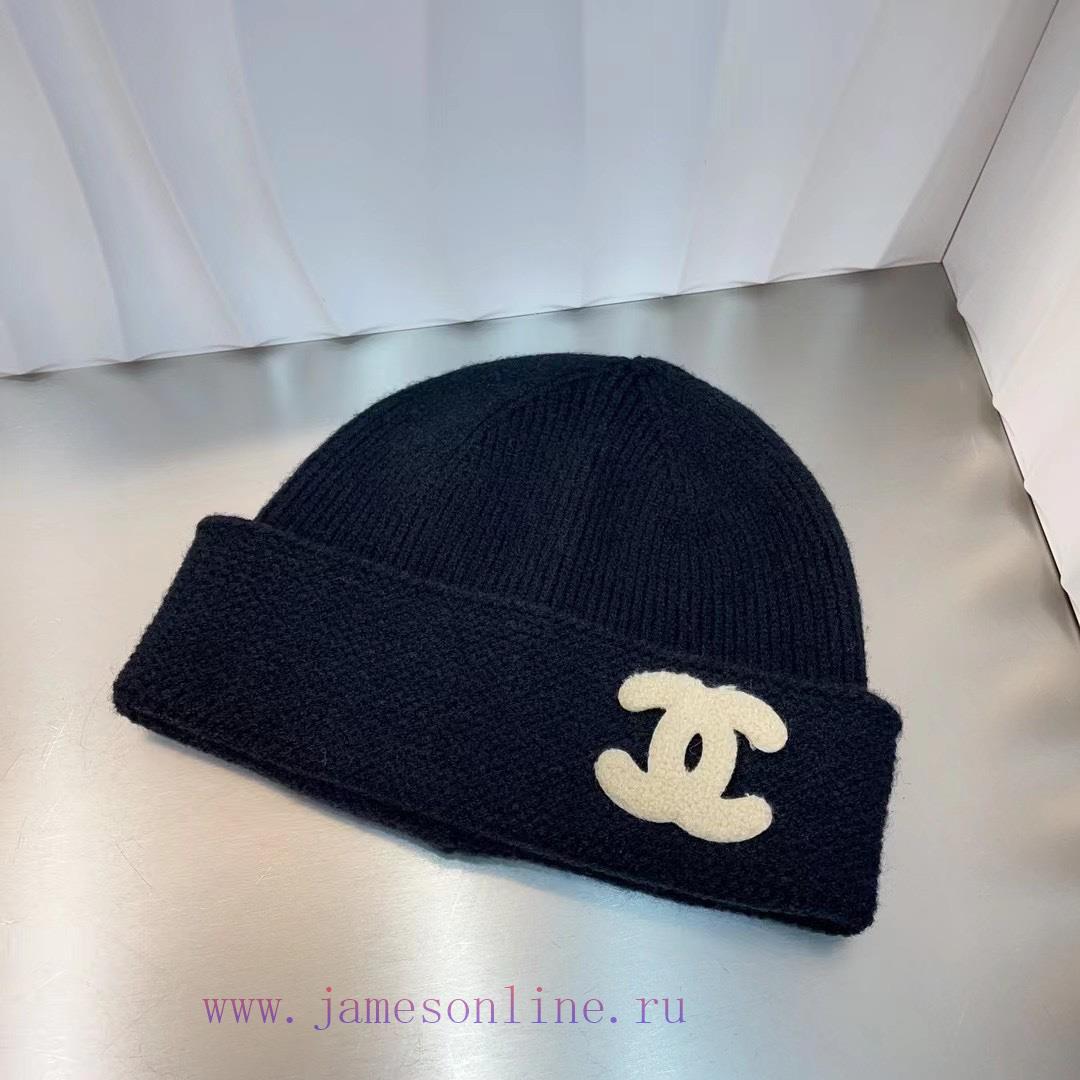 Chanel's new wool knitted woolen hat for autumn and winter 2024, designed in Korean style - z7o6ypcf - Image 2