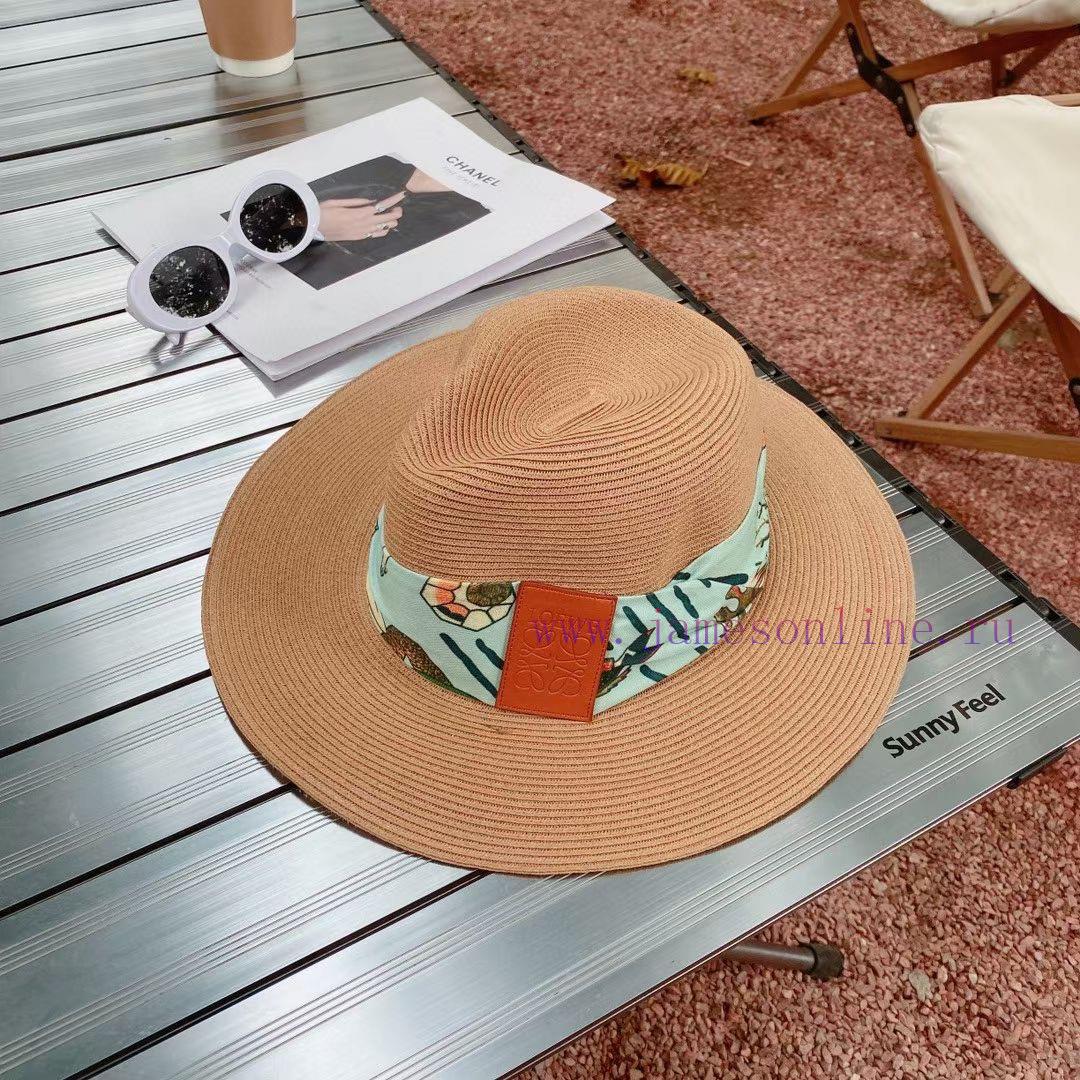 LOEWE Straw Hat, Beach Straw Hat, Sunscreen Top Hat, Made of Paper Grass Weaving, Versatilepr0iqunb - Image 2