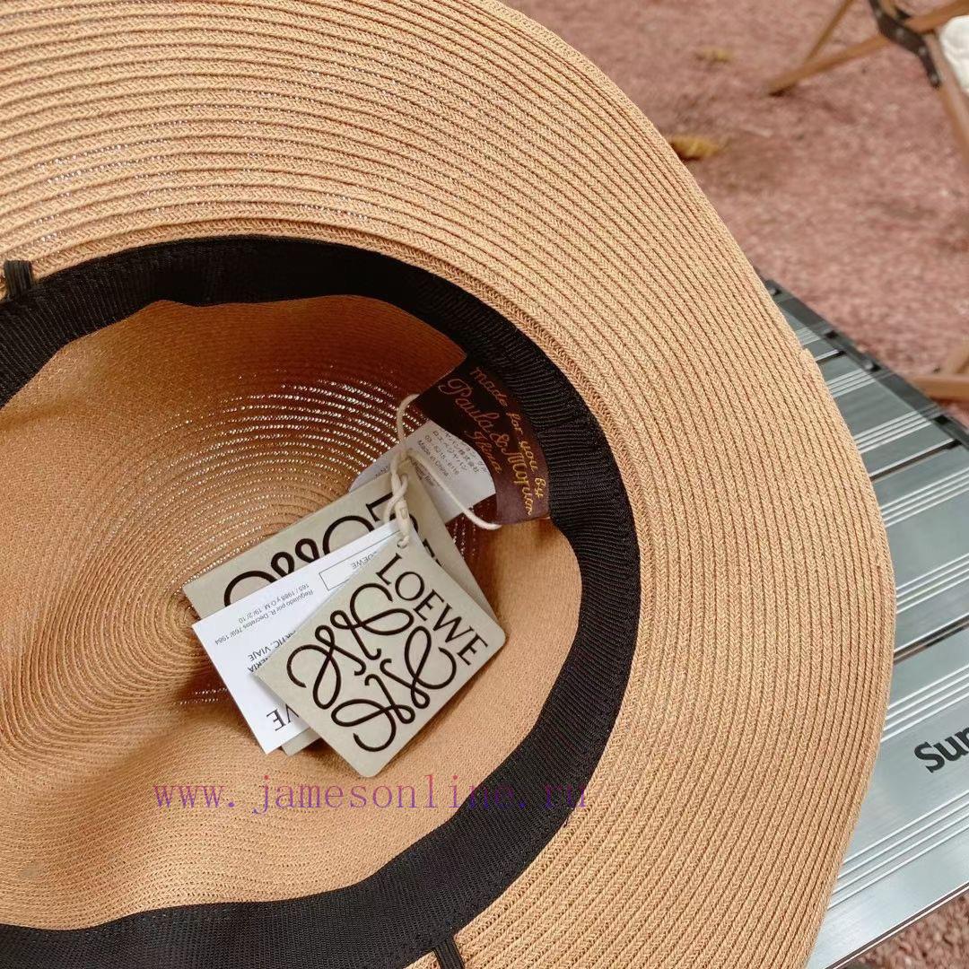 LOEWE Straw Hat, Beach Straw Hat, Sunscreen Top Hat, Made of Paper Grass Weaving, Versatilepr0iqunb - Image 7