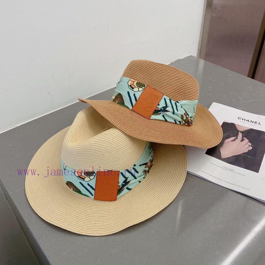 LOEWE Straw Hat, Beach Straw Hat, Sunscreen Top Hat, Made of Paper Grass Weaving, Versatilepr0iqunb - Image 8