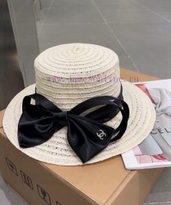 Chanel straw hat, bow top hat, supported by Japan, high-end sectional bow, versatile for sungse4i0lk