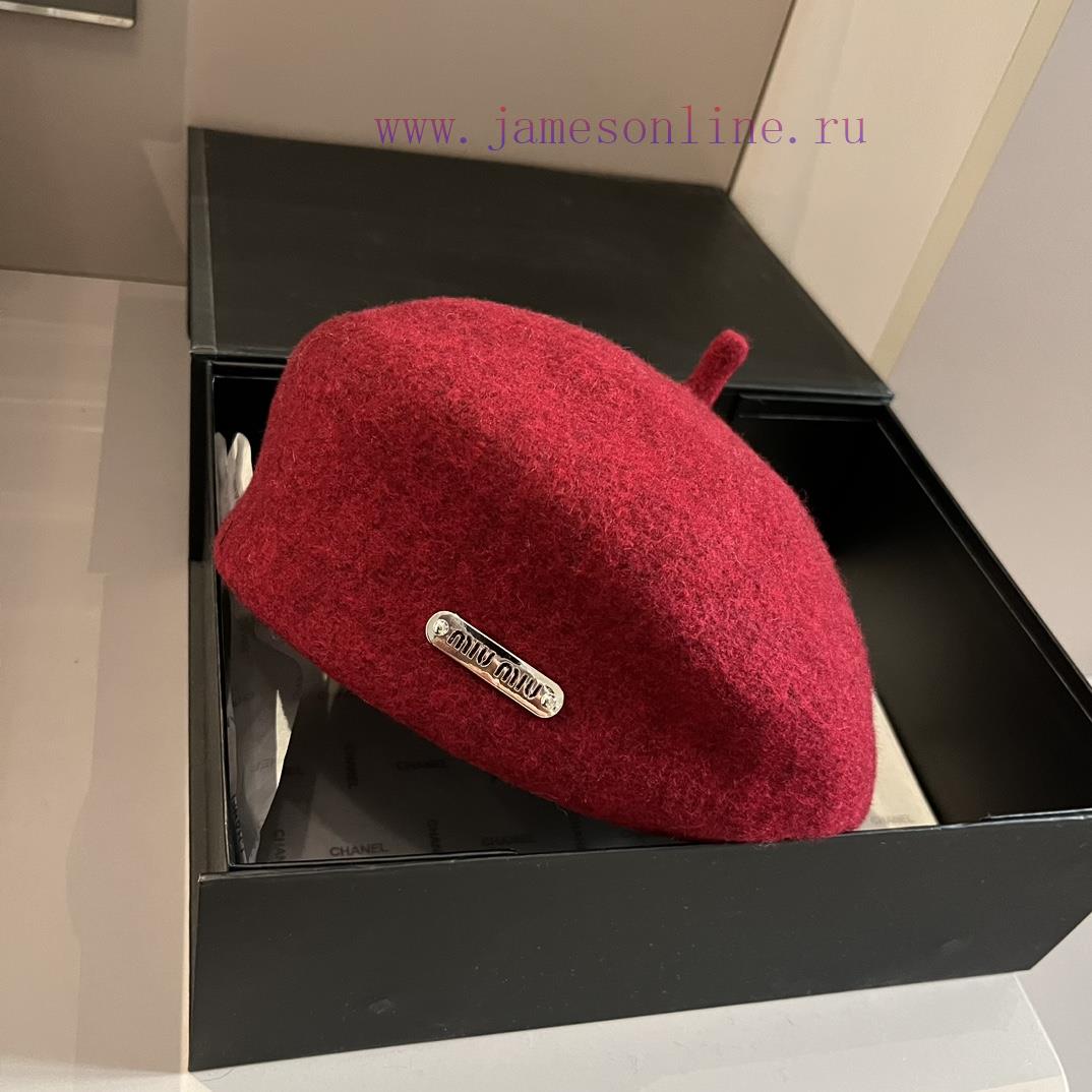 Miumiu wool beret, made of 100% wool fabricx82hkyw0 - Image 3