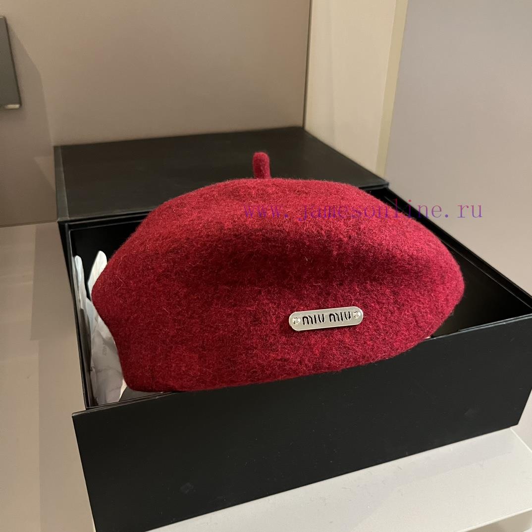 Miumiu wool beret, made of 100% wool fabricx82hkyw0 - Image 5