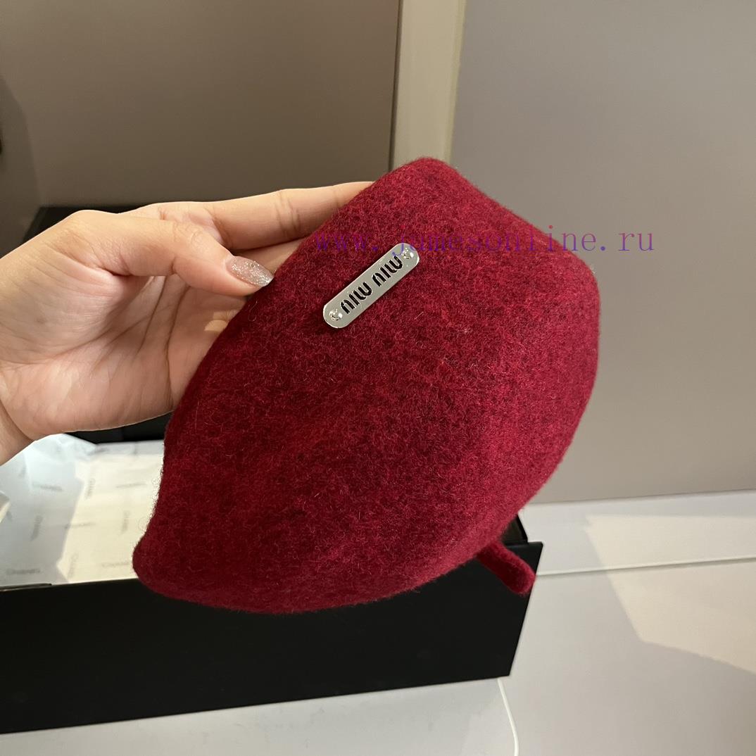 Miumiu wool beret, made of 100% wool fabricx82hkyw0 - Image 6