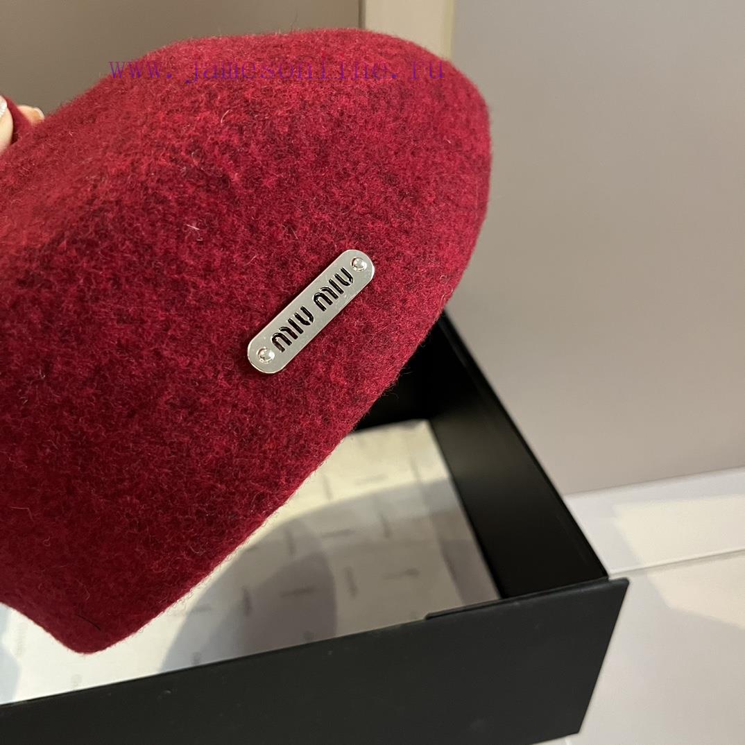 Miumiu wool beret, made of 100% wool fabricx82hkyw0 - Image 7