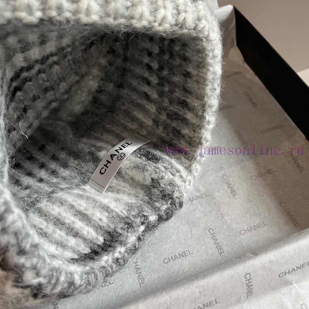 Chanel Knitted Woolen Hatvuepfog8 - Image 9