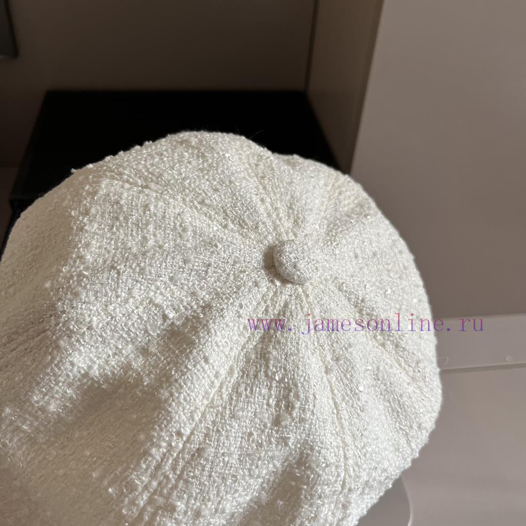 Chanel Octagonal Pumpkin Cap, Painter's Cap, Head circumference 57cml807x3zp - Image 7