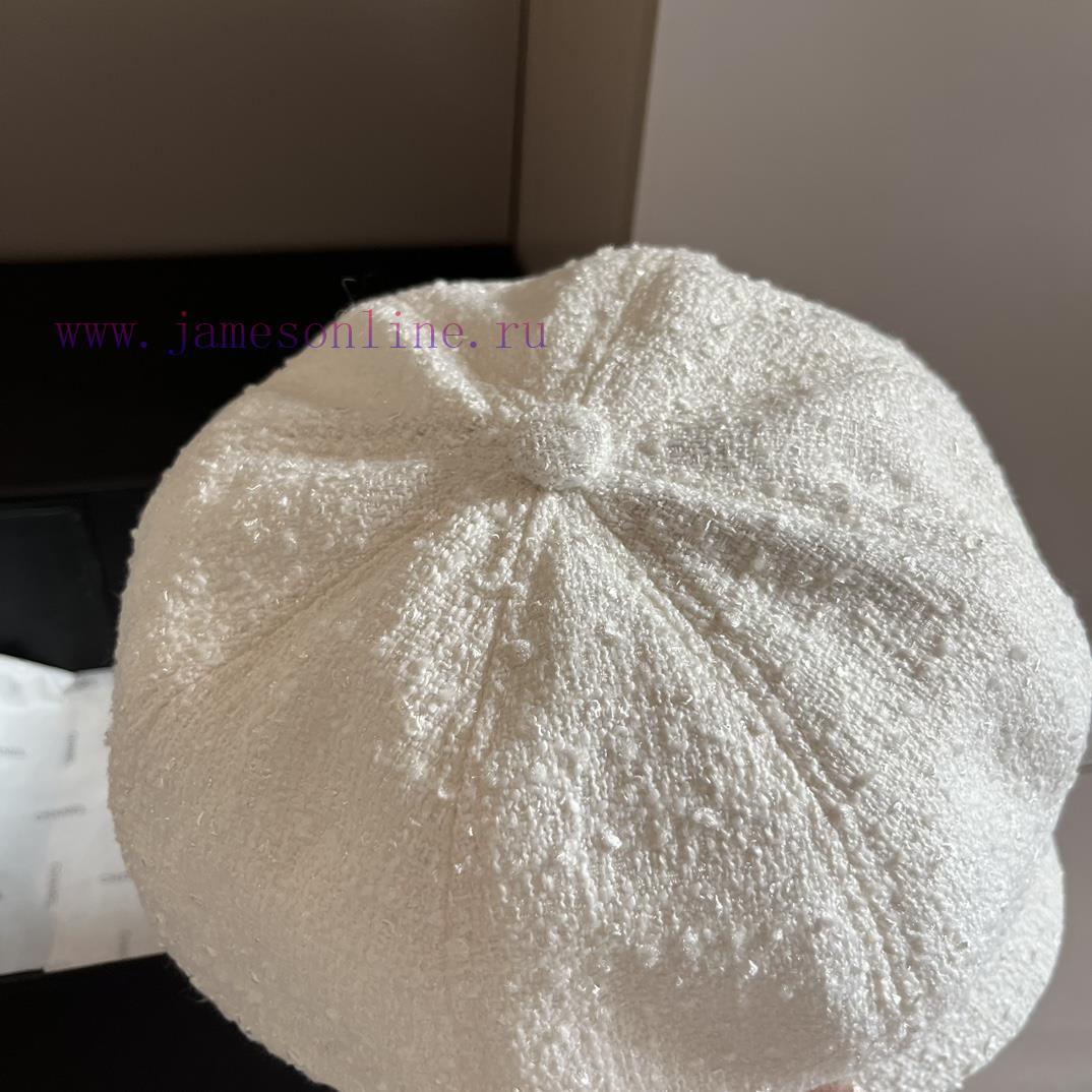 Chanel Octagonal Pumpkin Cap, Painter's Cap, Head circumference 57cml807x3zp - Image 9