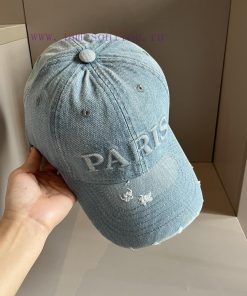 Prada new denim baseball cap duckbill cap, water play denim cap, head circumference 57cmyvbpkq4g