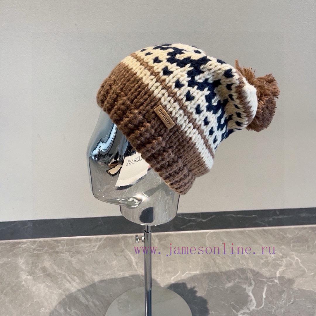 Burberry's new woolen hat, warm knit for autumn and winterHath7hwem25