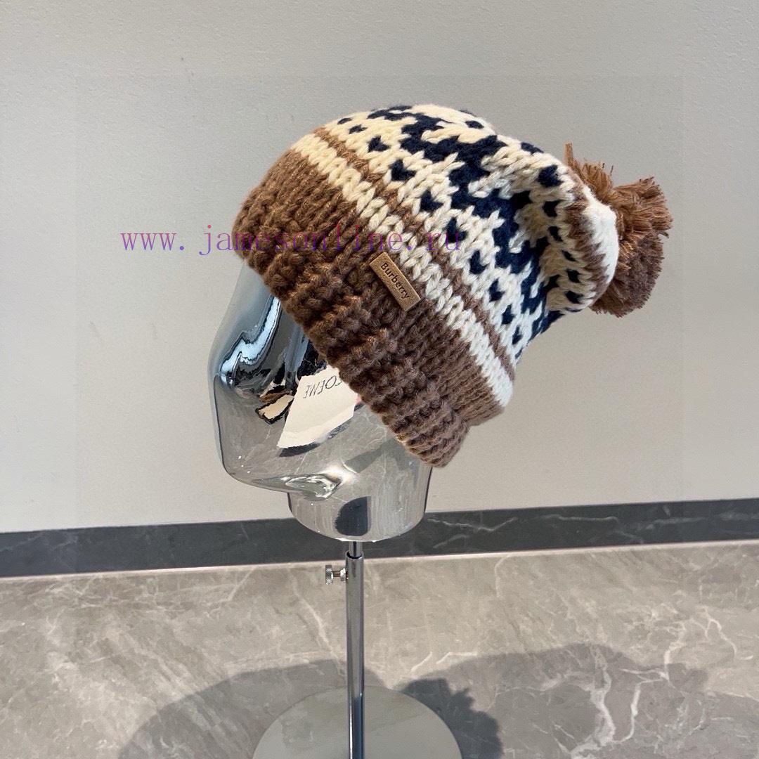 Burberry's new woolen hat, warm knit for autumn and winterHath7hwem25 - Image 2