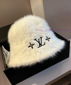 Lv Louis Vuitton Autumn/Winter New Fisherman's Hat, Handheld Hat, Foldable, Black and White,0160tj0w