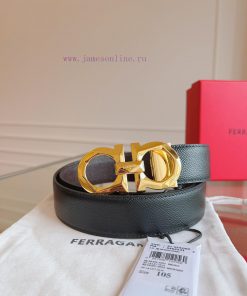 Ferragamo. FerragamoNew full width 3.5cm high-end customized men's belt double-sided importe 4boje5ib