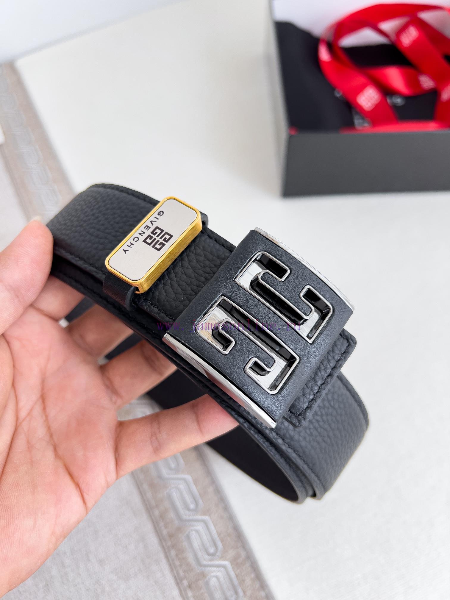 Givenchy GIVENCHY Belt ️ BeltHanging buckle, pure steel material buckle head, double-sided c aaxcsxtg - Image 4