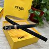 FENDL/Fendi width 20MM, imported calf leather, matched with ruthenium palladium plated F-buc ehrnmbmm