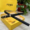 FENDL/Fendi width 20MM, imported calf leather, matched with ruthenium palladium plated F-buc q8wh7g2d