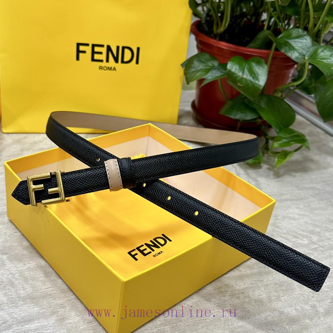 FENDL/Fendi width 20MM, imported calf leather, matched with ruthenium palladium plated F-buc q8wh7g2d - Image 2