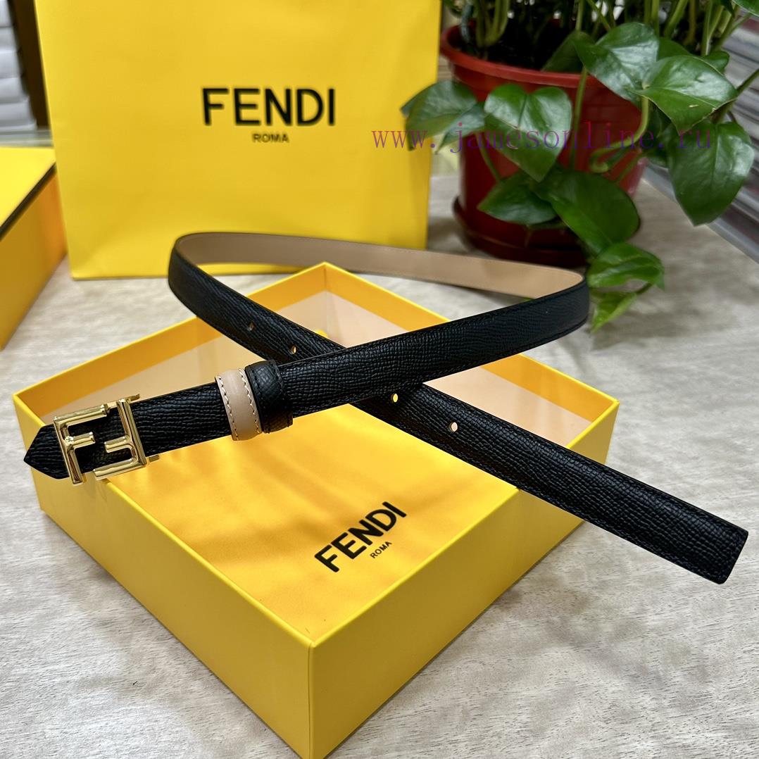FENDL/Fendi width 20MM, imported calf leather, matched with ruthenium palladium plated F-buc b4iqlojo