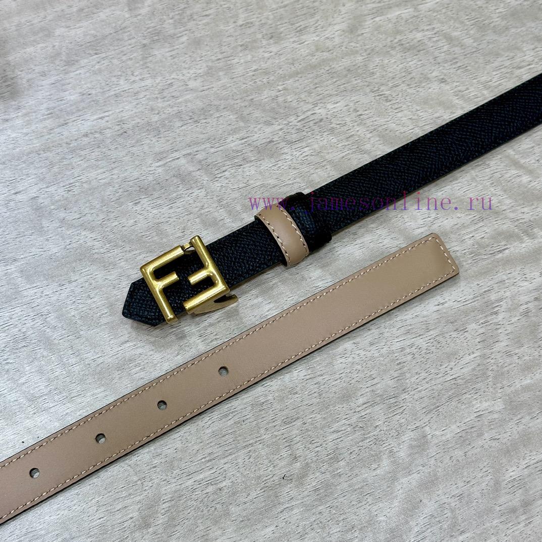 FENDL/Fendi width 20MM, imported calf leather, matched with ruthenium palladium plated F-buc q8wh7g2d - Image 4