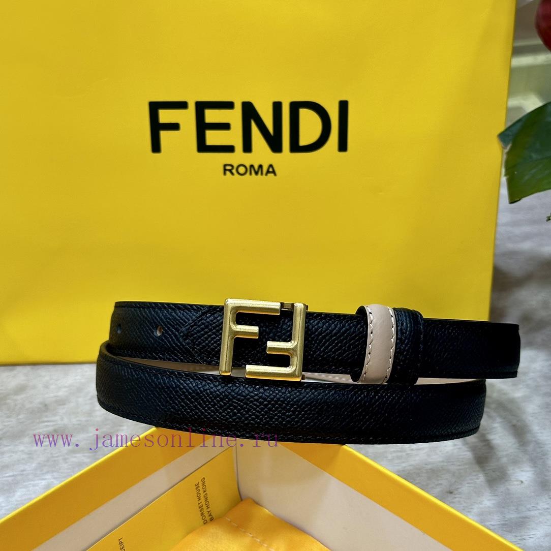 FENDL/Fendi width 20MM, imported calf leather, matched with ruthenium palladium plated F-buc q8wh7g2d - Image 6