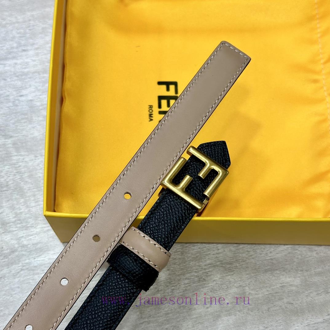 FENDL/Fendi width 20MM, imported calf leather, matched with ruthenium palladium plated F-buc q8wh7g2d - Image 8