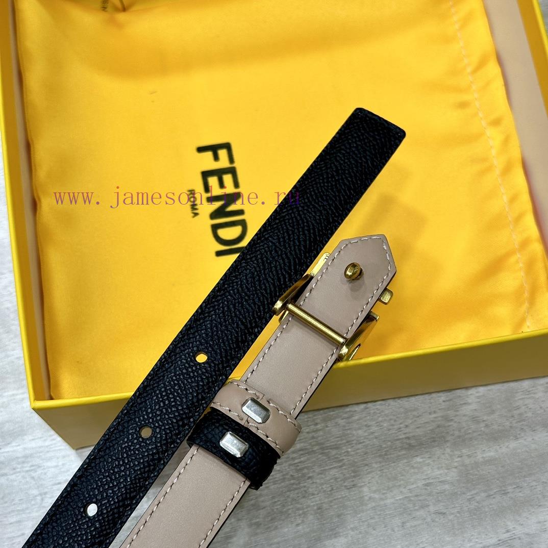 FENDL/Fendi width 20MM, imported calf leather, matched with ruthenium palladium plated F-buc q8wh7g2d - Image 9
