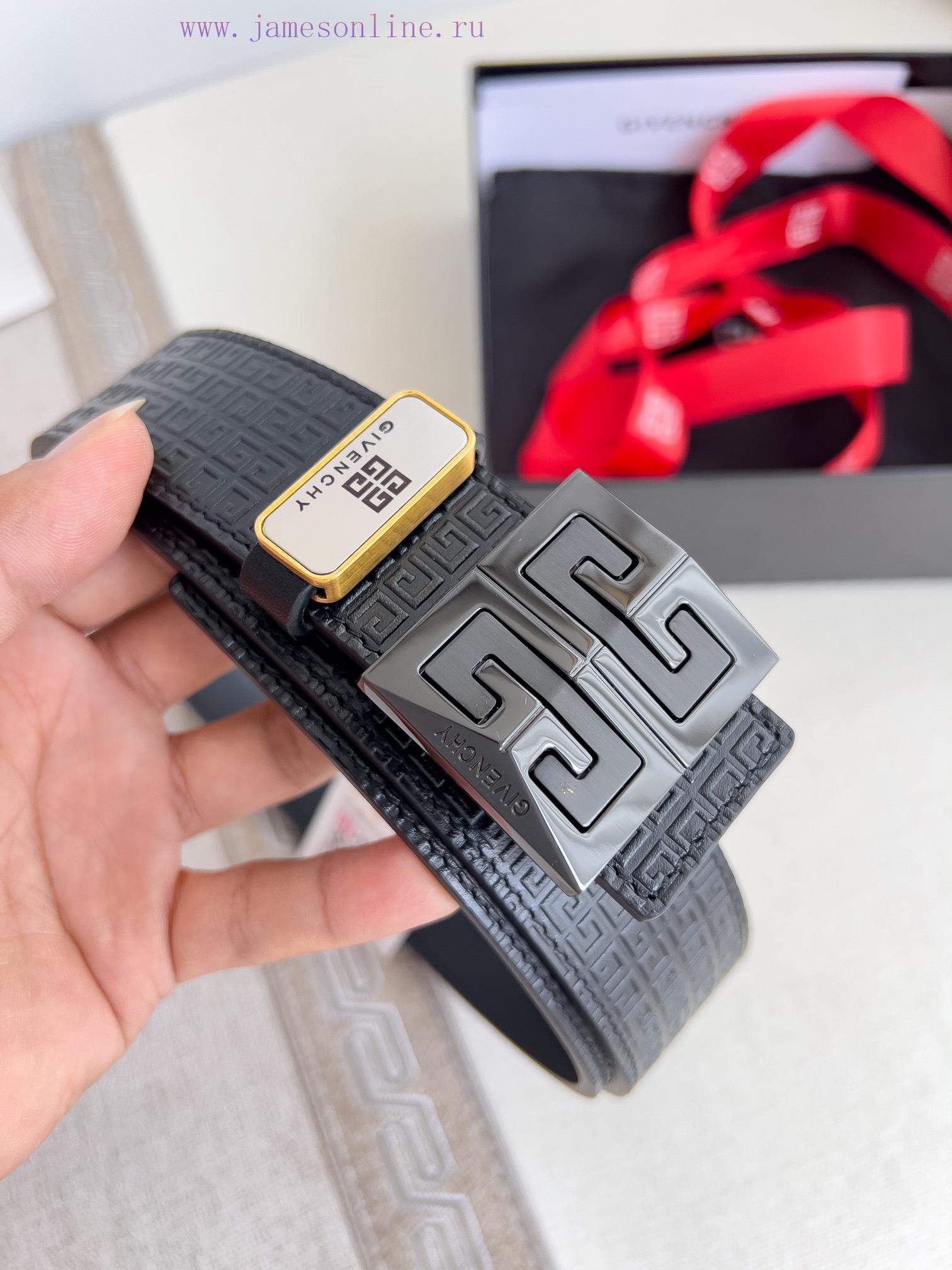 Givenchy GIVENCHY Belt ️ BeltHanging buckle, pure steel material buckle head, double-sided c 182ohn9e - Image 5