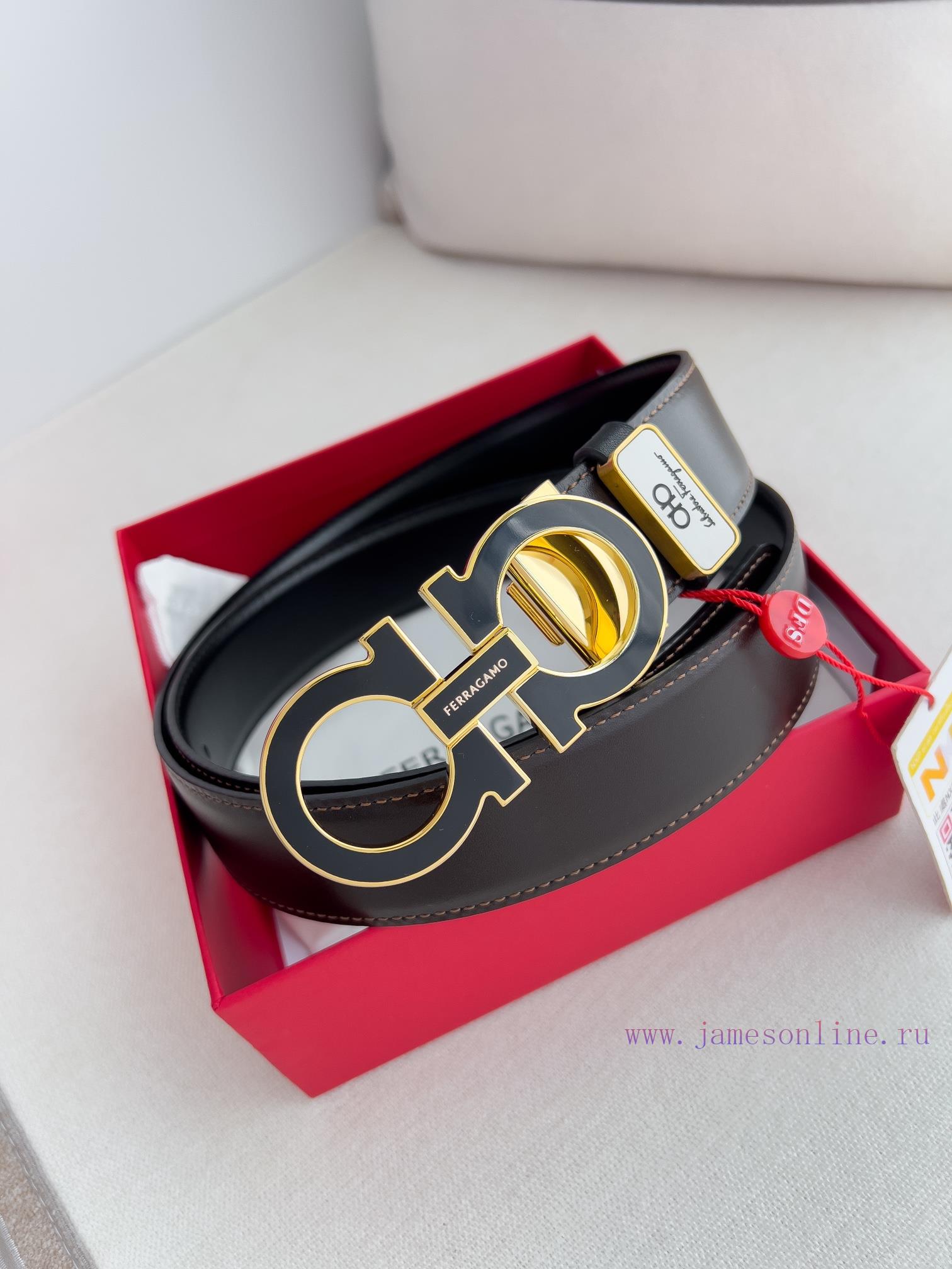 Ferragamo Ferrgamo ️ Belt and beltHanging buckle, classic hanging buckle made of pure copper 86bovq9c