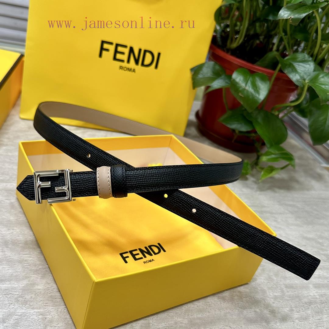 FENDL/Fendi width 20MM, imported calf leather, matched with ruthenium palladium plated F-buc n8ezoiir - Image 2